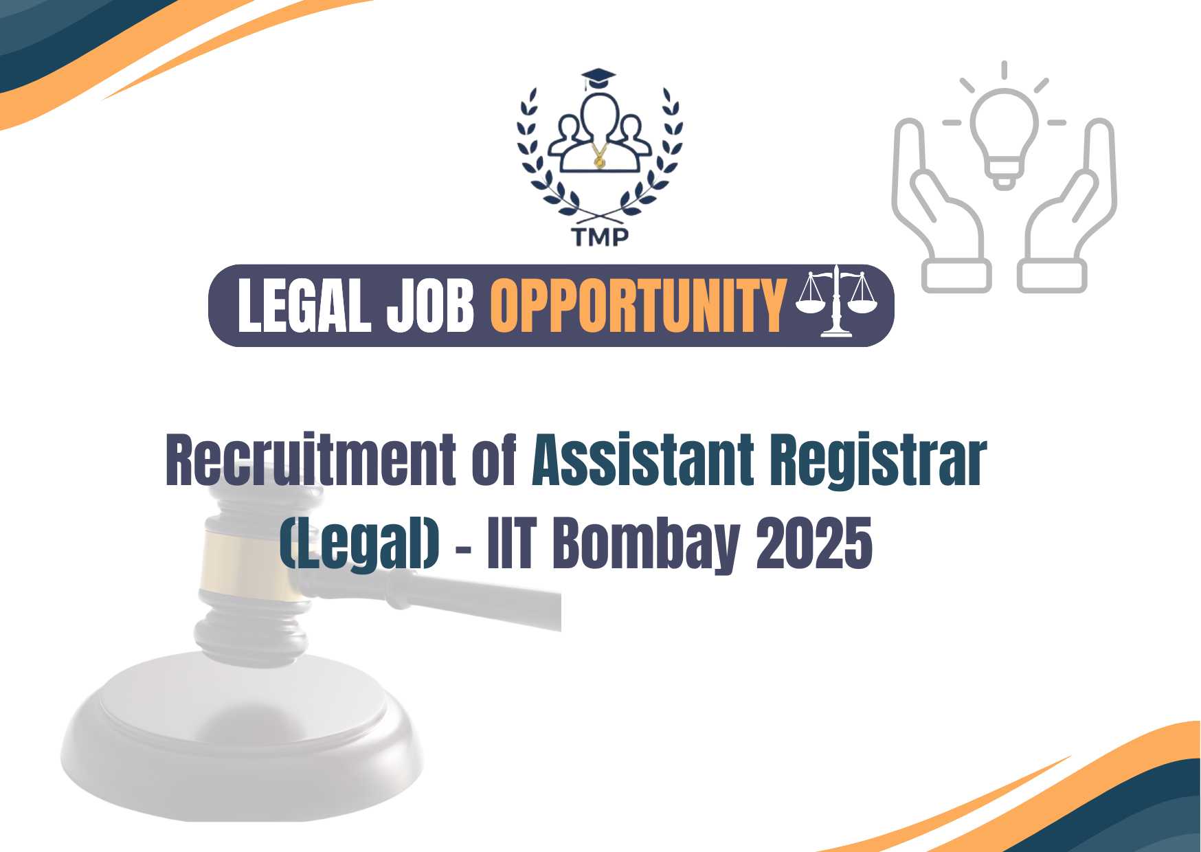 Recruitment of Assistant Registrar (Legal) – IIT Bombay 2025