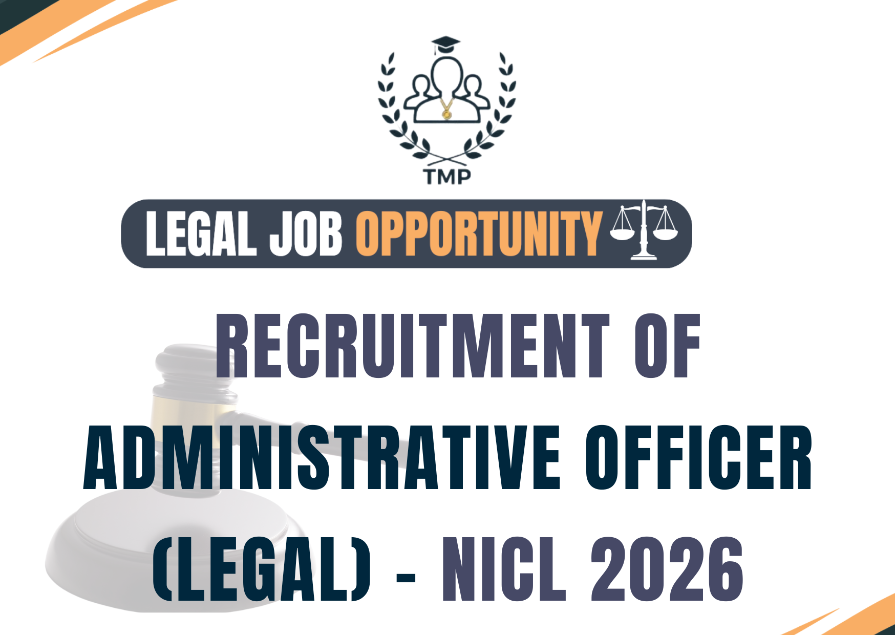 NICL Recruitment 2026–27: 20 Administrative Officer (Legal) Scale I Vacancies – Apply Online