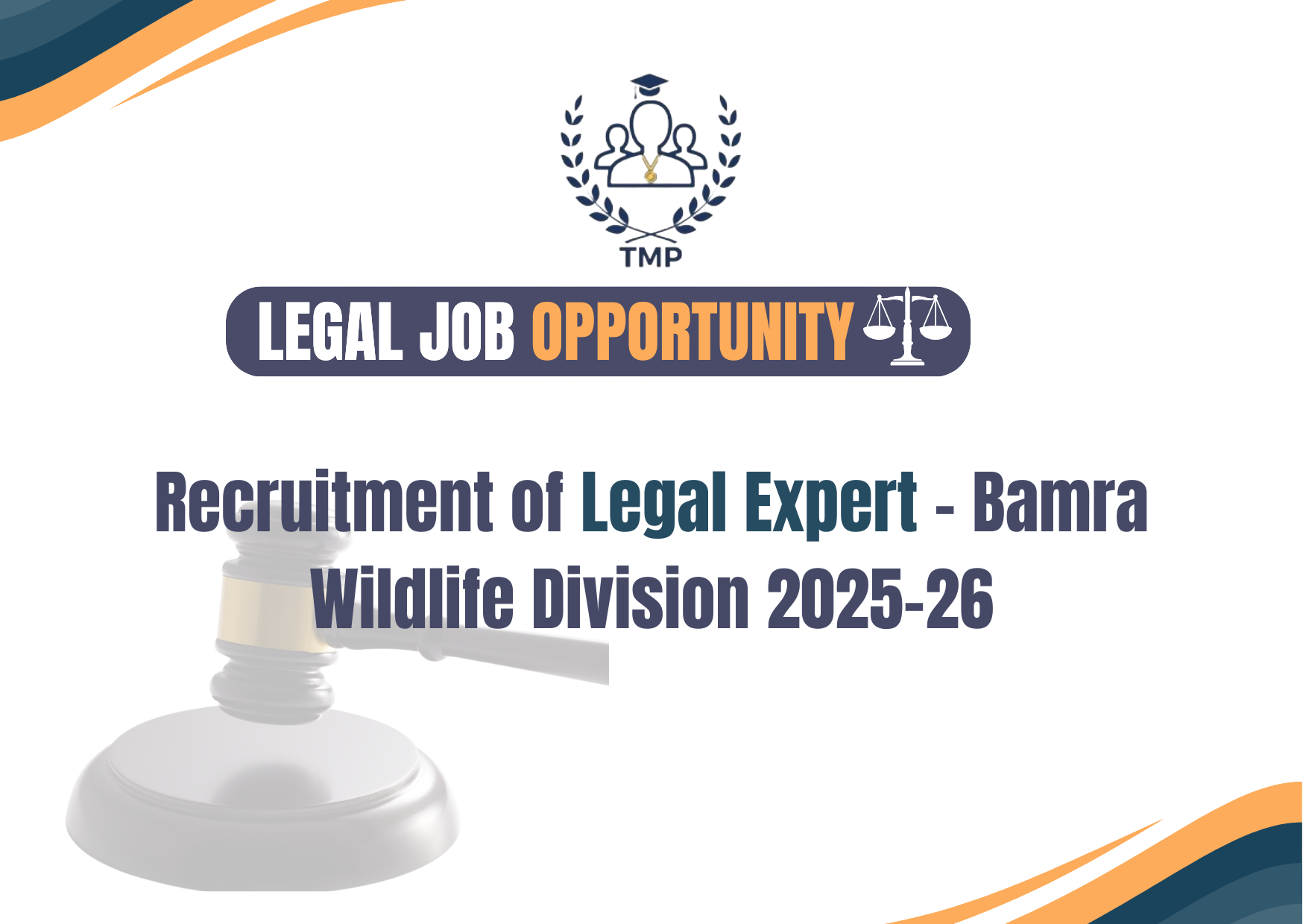 Recruitment of Legal Expert – Bamra Wildlife Division 2025-26