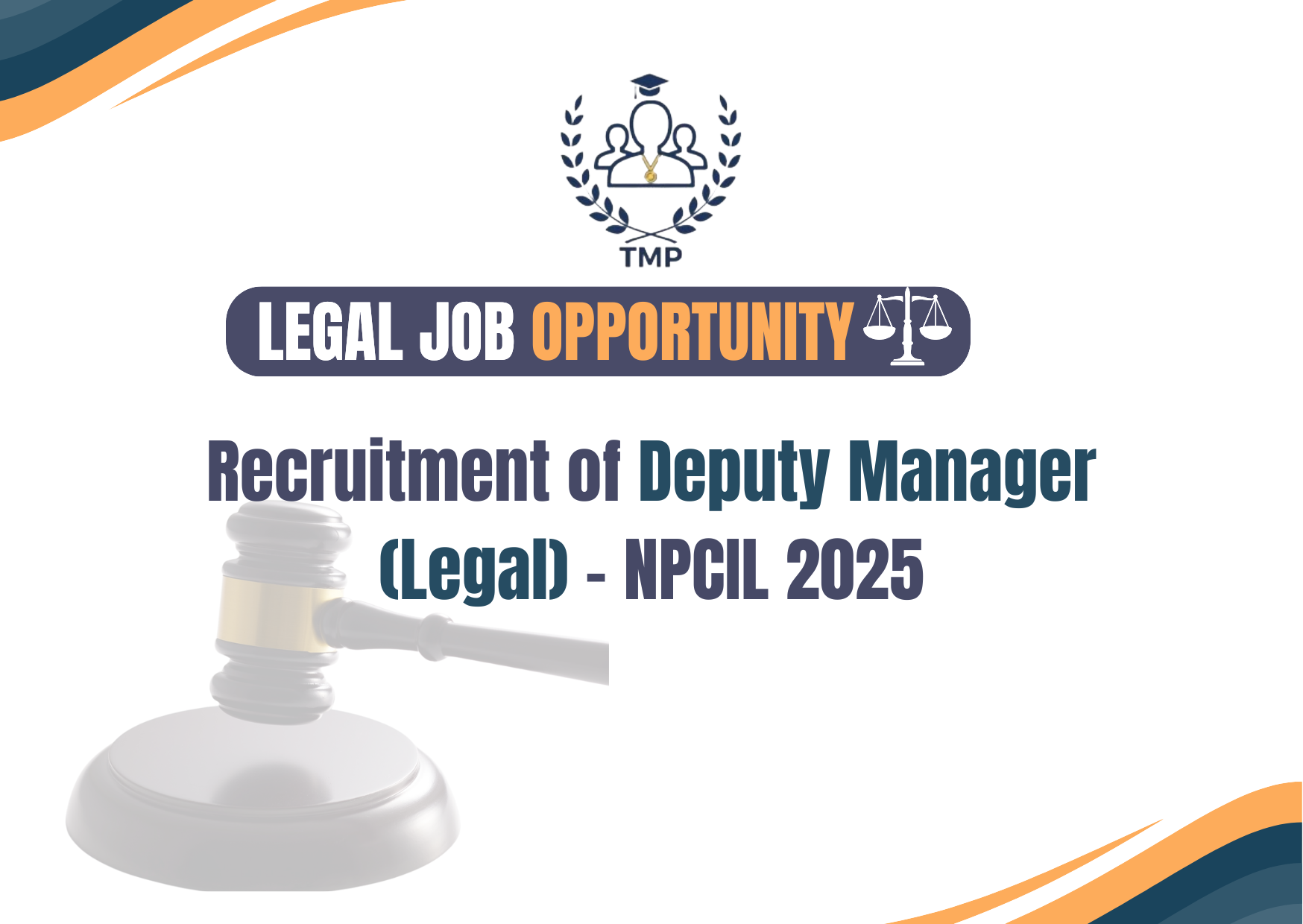 Recruitment of Deputy Manager (Legal) – NPCIL 2025