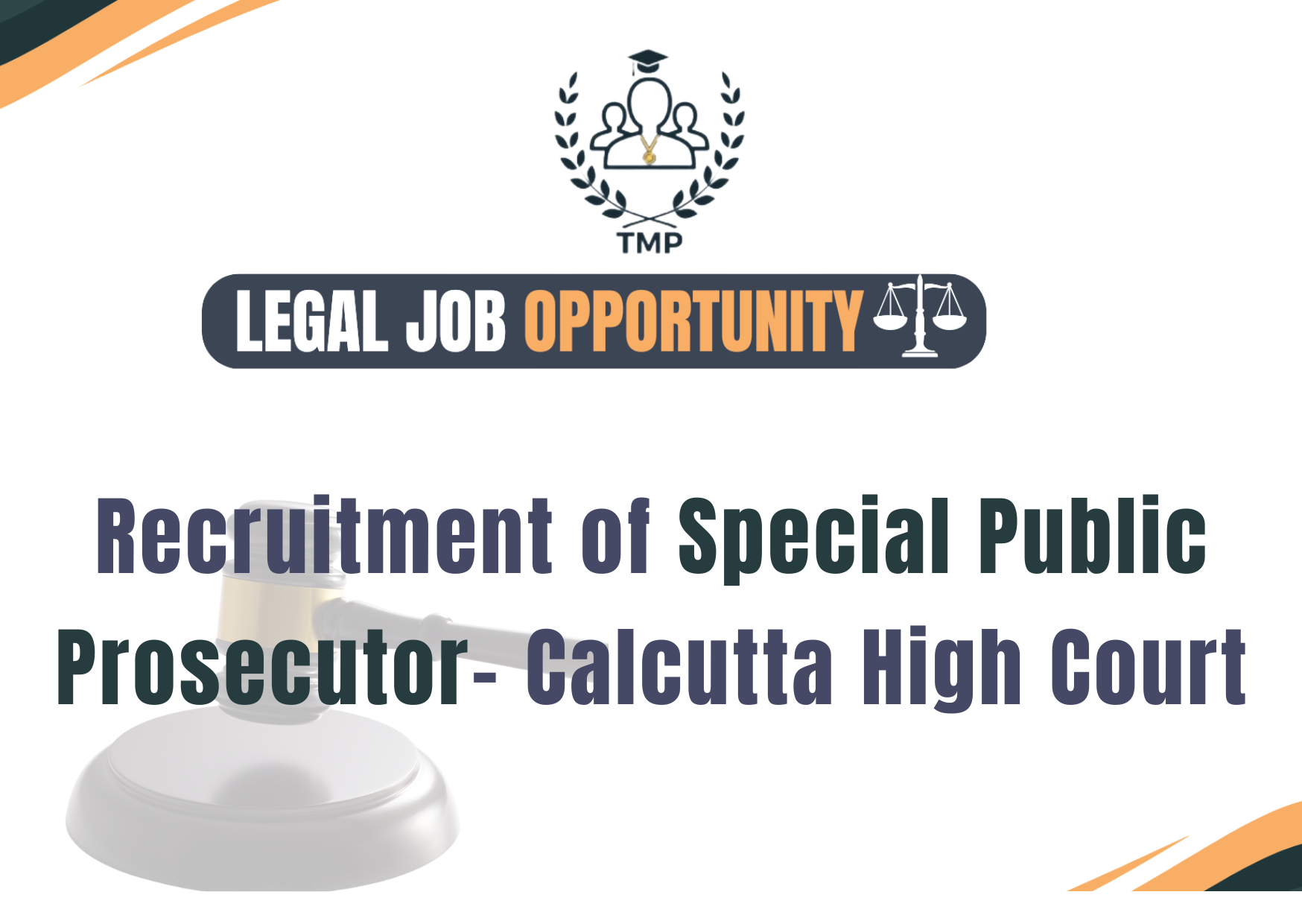CBI Recruitment 2026: 04 Special Public Prosecutor (Retainer Counsel) Posts at Calcutta High Court